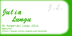 julia lungu business card